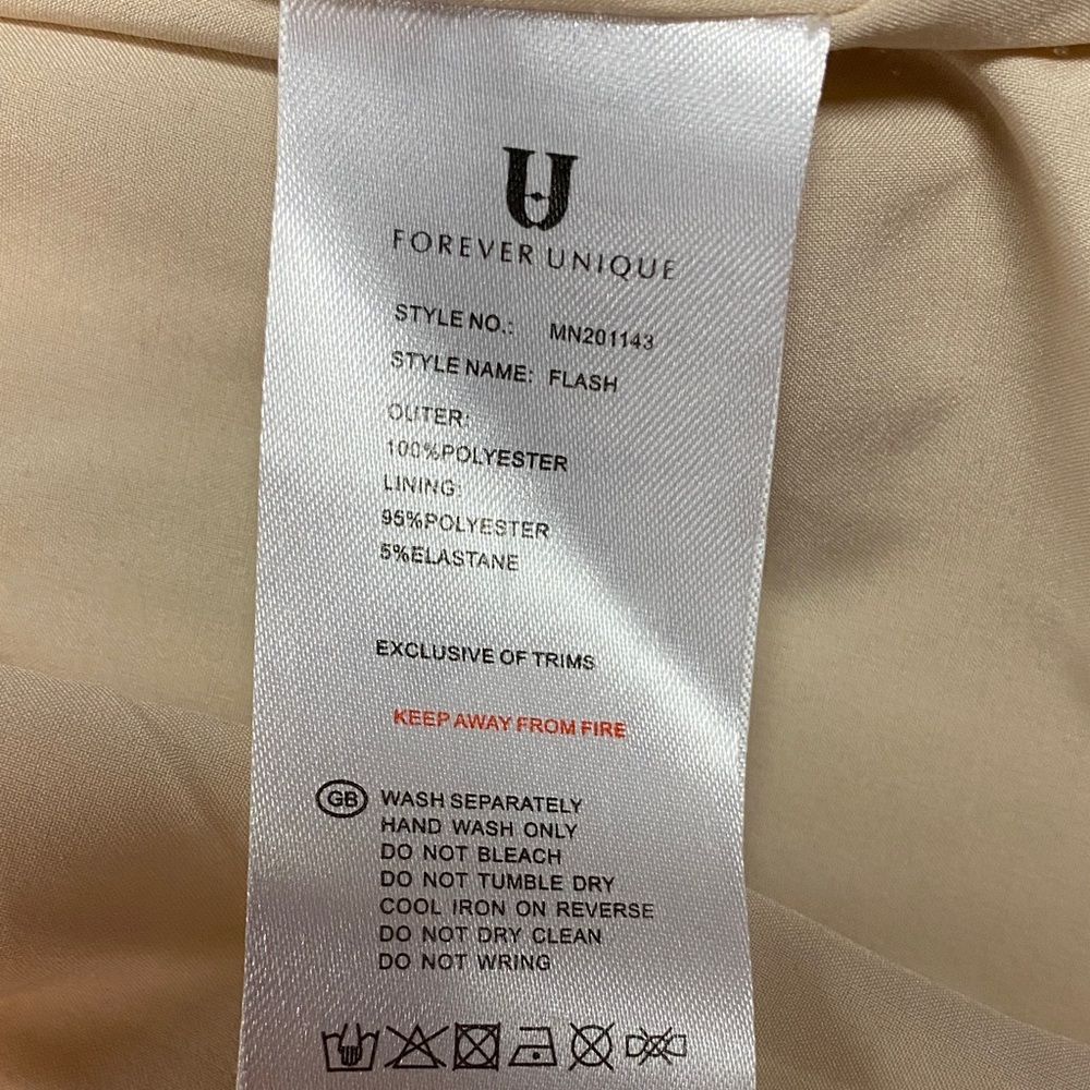 Forever Unique Shimmering Rose Gold Blazer Size M/L - Picture 2 of 9